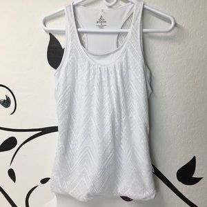 Prana mika white top